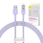 Fast Charging cable Baseus USB-A to Lightning Explorer Series 1m 2.4A (purple), Baseus CATS010005