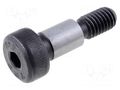 Shoulder screw; steel; M5; 0.8; Thread len: 9.5mm; hex key; HEX 3mm ELESA+GANTER ISO7379-6-M5-10