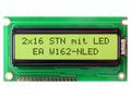 Display: LCD; alphanumeric; STN Positive; 16x2; yellow-green; LED DISPLAY VISIONS EAW162-NLED