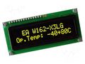 Display: OLED; alphanumeric; 16x2; Dim: 80x36mm; yellow-green DISPLAY VISIONS EAW162-X3LG