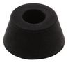 FEET, RUBBER, 3MM, 19MM, PK100 3100BLACK