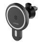 LDNIO Car Mount ,MA20 with inductive charger 15W and metal ring (Black), LDNIO MA20 with metal ring