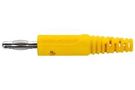 CONN, BANANA, PLUG, 32A, YELLOW, SOLDER FK 8 L NI / GE