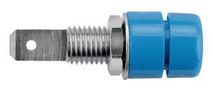 CONNECTOR, BANANA, JACK, 32A, BLUE, QC IBU 5568 NI / BL