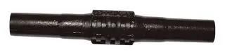 INSULATED BANANA COUPLER, 63.5MM, BLK BU-32601-0