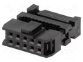 Connector: IDC; plug; female; PIN: 10; IDC; for ribbon cable; 2.54mm CONNFLY DS1016-10MASIBB