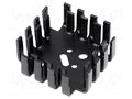 Heatsink: moulded; SOT9,TO3,TO66; black; 42x42x17mm; 6.8K/W FISCHER ELEKTRONIK FK223SACB
