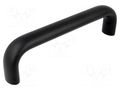 Holder; aluminium; black; H: 57mm; L: 209mm; W: 26mm; handle ELESA+GANTER GN565-26-192-SW