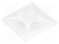 Holder; self-adhesive; polyamide; UL94V-2; natural; Ht: 3.5mm KSS WIRING HC-101