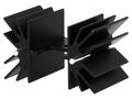 Heatsink: extruded; TO220; black; L: 25.4mm; 7.1K/W; aluminium STONECOLD HS-142-25
