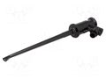 Clip-on probe; hook type; 3A; 60VDC; black; Grip capac: max.1.3mm SCI ICC16C-B