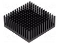 Heatsink: extruded; black; L: 43.1mm; W: 43.1mm; H: 16.51mm; anodized FISCHER ELEKTRONIK ICKPGA17X17