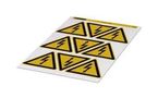 LABEL, WARNING, PVC, BLACK/YELLOW 0830435