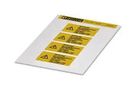 LABEL, WARNING, PVC, BLACK/YELLOW 0830461
