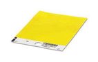 LABEL, PVC, YELLOW, 70MM X 104MM 1014295