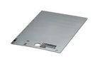 LABEL, PVC, SILVER, 15MM X 17MM 828880