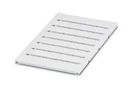 MARKER SHEET, BLANK, 16MM, WHITE, TB 0819217