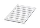 MARKER SHEET, BLANK, 10.2MM, WHITE, TB 0818124