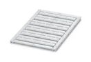 MARKER SHEET, BLANK, 16MM, WHITE, TB 0829218