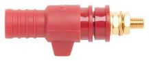 BINDING POST, 32A, PANEL, RED 73095-2