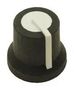 KNOB, ROUND W/LINE, 16.2MM, BLACK MP170822CR