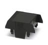 DIN RAIL HOUSING, UPPER, ABS, BLACK 2201746