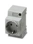 MAINS SOCKET, 2P, 16A, 250V, DIN RAIL 0804024