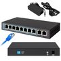 Extralink PERSES | Switch PoE | 8x Gigabit PoE/PoE+, 2x RJ45 Uplink Gigabit, 96W, EXTRALINK EX.14312 5903148914312