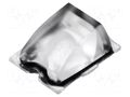 LED lens; rectangular; plexiglass PMMA; transparent; H: 8.75mm LEDIL CA11416