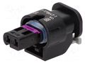 Connector: automotive; contacts; plug; female; MCON 1.2; PIN: 2 TE Connectivity 1-1718643-1