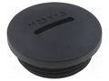 Stopper; M25; 1.5; polyamide; black; H: 12.8mm; Øout: 29.7mm KSS WIRING MSP-25