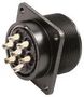 CIRCULAR CONNECTOR, RECEPTACLE, SIZE 24, 7 POSITION, BOX DL3102A24-10P