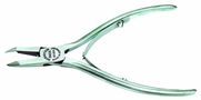 INOX high-grade end cutters, 120 mm, without side face, with screwed stainless double leaf spring 33-235