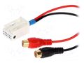 Aux adapter; RCA; VW; 1.25m 4CARMEDIA MFD3-RCA