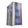 Darkflash DK352 Plus computer case (black and white) + 4 ARGB fans, Darkflash DK352 Plus Black Whi