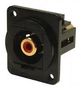 ADAPTER, RCA PLUG-PLUG, BLACK METAL, RED CP30230M3B