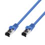 EXTRALINK LAN PATCHCORD CAT.8.1 S/FTP 1M 40G SHIELDED FOILED TWISTED PAIR BARE COPPER BLUE, EXTRALINK EX.38831 5906168638831