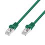 EXTRALINK LAN PATCHCORD CAT.7 S/FTP 0,5M 20G SHIELDED FOILED TWISTED PAIR BARE COPPER GREEN, EXTRALINK EX.38749 5906168638749