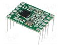 Module: RF; 434MHz; SPI; -110dBm; 1.8÷3.6VDC; 10dBm; THT; 29/15mA RADIOCONTROLLI RC-CC1101-SPI-434