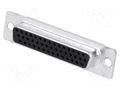 D-Sub HD; PIN: 44; socket; female; straight; THT AMPHENOL COMMUNICATIONS SOLUTIONS L77HDB44SOL2