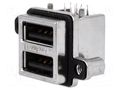 Connector: USB A; socket; MUSB; for panel mounting,on PCBs,screw AMPHENOL COMMUNICATIONS SOLUTIONS MUSB-C111-30