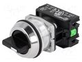 Switch: rotary; 30mm; Stabl.pos: 3; NC + NO; black; IP56; NEF30 PROMET NEF30-TPCSXY