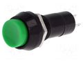 Switch: push-button; Pos: 2; SPST-NO; 1A/250VAC; OFF-(ON); Ø12mm NINIGI PS11BGN