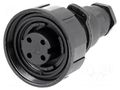 Connector: circular; plug; female; PIN: 4; 10A; 250V; IP68; UL94V-0 BULGIN PX0748/S