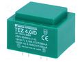 Transformer: encapsulated; 4VA; 230VAC; 12V; 12V; 166.6mA; 166.6mA BREVE TUFVASSONS TEZ4/D/12-12V