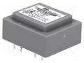 Transformer: encapsulated; 0.6VA; 230VAC; 24V; 24V; 12mA; 12mA; PCB INDEL TSZZ0.5/2X24V