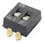 DIP SWITCH, 2POS, SPST, 0.1A, 24V, TH 1825059-1