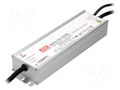 Power supply: switching; LED; 149.8W; 12÷107VDC; 1400mA; IP67; 90% MEAN WELL HVGC-150-1400B