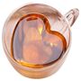 Extralink Home Heart-Shaped Love Mug, Double-Walled Heat-Resistant Glass Cup 250ml, EXTRALINK EX.24091 5907207224091
