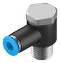 PUSH-IN L-FITTING, 6MM, R1/4, 12.5MM QSLV-1/4-6